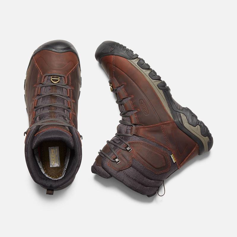 Keen Targhee High Lace Waterproof Winterstiefel Herren DE-52319 Cocoa/Mulch - Keen Herrenschuhe Scho